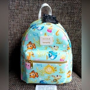 NWT Loungefly Disney Pixar Finding Nemo mini Backpack!!